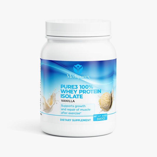 Pure3 100% Whey Protein Isolate (Vanilla)